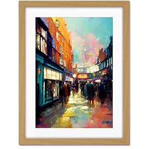 Doppelganger33 LTD Carnaby Street London Bright Acrylic Painting Artwork Framed Wall Art Print 18X24 Inch Doppelganger33 LTD Carnaby Street London Bright Acrylic Painting Artwork Framed Wall Art Print 18X24 Inch