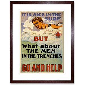 Wee Blue Coo VINTAGE AD WAR WWI AUSTRALIA WIN LEAGUE SURF SWIM RECRUIT FRAMED PRINT F97X6045 Wee Blue Coo VINTAGE AD WAR WWI AUSTRALIA WIN LEAGUE SURF SWIM RECRUIT FRAMED PRINT F97X6045