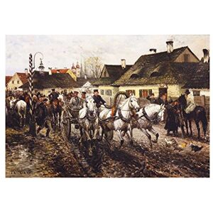 Wee Blue Coo Painting Landscape Urban Chelminski Market Day Wall Art Print Wee Blue Coo Painting Landscape Urban Chelminski Market Day Wall Art Print