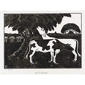 Artery8 Bernard Essers Two Cows Tree Bw Animal Landscape Unframed Wall Art Print Poster Home Decor Premium Artery8 Bernard Essers Two Cows Tree Bw Animal Landscape Unframed Wall Art Print Poster Home Decor Premium