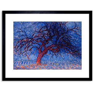 Wee Blue Coo Piet Mondrian 1908 Evening Red Tree Painting Framed Art Print Wee Blue Coo Piet Mondrian 1908 Evening Red Tree Painting Framed Art Print