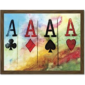 Wee Blue Coo Cultural Abstract Painting Card Ace Club Spade Heart Diamond Large Framed Art Print Poster Wall Decor 18x24 inch Wee Blue Coo Cultural Abstract Painting Card Ace Club Spade Heart Diamond Large Framed Art Print Poster Wall Decor 18x24 inch