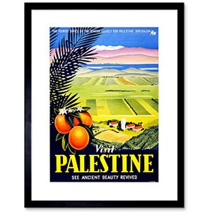 Wee Blue Coo Travel Visit Palestine Jerusalem Orange Israel Framed Wall Art Print Wee Blue Coo Travel Visit Palestine Jerusalem Orange Israel Framed Wall Art Print