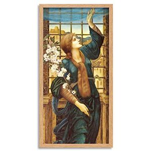 Artery8 Burne Jones Hope Woman Flowers Painting Framed Wall Art Print Long 25X12 Inch Artery8 Burne Jones Hope Woman Flowers Painting Framed Wall Art Print Long 25X12 Inch