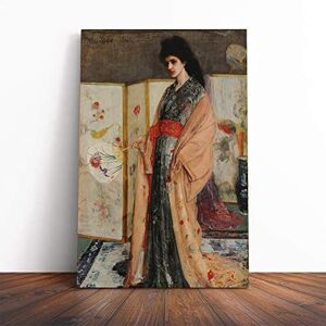 Big Box Art Canvas Print Wall Art James McNeill Whistler Lady in a Kimono Mounted & Stretched Framed Picture Home Decor for Kitchen, Living Room, Bedroom, Hallway, Multi-Colour, 20x14 Inch Big Box Art Canvas Print Wall Art James McNeill Whistler Lady in a Kimono Mounted & Stretched Framed Picture Home Decor for Kitchen, Living Room, Bedroom, Hallway, Multi-Colour, 20x14 Inch