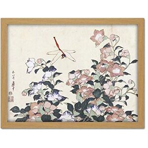 Artery8 Hokusai Balloon Bell Dragonfly Japanese Painting Artwork Framed Wall Art Print 18X24 Inch Artery8 Hokusai Balloon Bell Dragonfly Japanese Painting Artwork Framed Wall Art Print 18X24 Inch