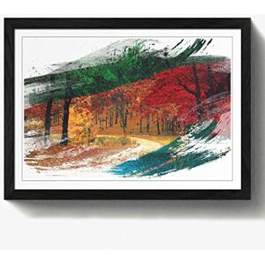 Arty Pie Framed Print Black A2 (24.5x18 Inch) Landscape Autumn Fall Woodland Forest (1) V2, Wood, Multi-Colour, 60 x 42 x 2 cm Arty Pie Framed Print Black A2 (24.5x18 Inch) Landscape Autumn Fall Woodland Forest (1) V2, Wood, Multi-Colour, 60 x 42 x 2 cm