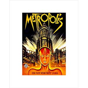 Wee Blue Coo VINTAGE FILM MOVIE METROPOLIS 1927 SCI FI FUTURE FRAMED ART PRINT B12X11640 Wee Blue Coo VINTAGE FILM MOVIE METROPOLIS 1927 SCI FI FUTURE FRAMED ART PRINT B12X11640