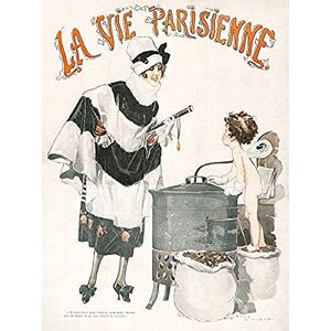 Artery8 La Vie Parisienne Beautiful Lady Kiss Change Cherub Magazine Cover Unframed Wall Art Print Poster Home Decor Premium Artery8 La Vie Parisienne Beautiful Lady Kiss Change Cherub Magazine Cover Unframed Wall Art Print Poster Home Decor Premium