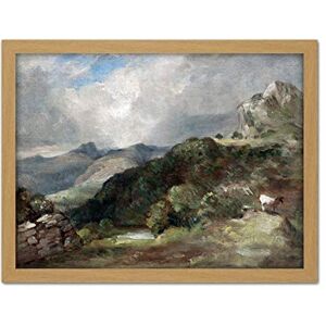 Artery8 John Constable Bow Fell Cumberland 1807 Painting Artwork Framed Wall Art Print 18X24 Inch Artery8 John Constable Bow Fell Cumberland 1807 Painting Artwork Framed Wall Art Print 18X24 Inch