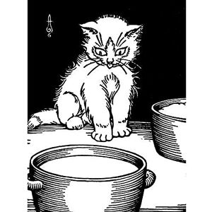 Fine Art Prints Artzybasheff Verotchka Cat Milk Illustration Unframed Wall Art Print Poster Home Decor Premium Fine Art Prints Artzybasheff Verotchka Cat Milk Illustration Unframed Wall Art Print Poster Home Decor Premium