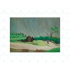 Wee Blue Coo Painting Henri Rousseau Un Matin De Pluie Wall Art Print Wee Blue Coo Painting Henri Rousseau Un Matin De Pluie Wall Art Print