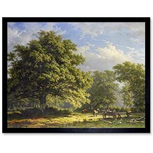 Artery8 Roth View Forest Bentheim Landscape Painting Art Print Framed Poster Wall Decor 12x16 inch Artery8 Roth View Forest Bentheim Landscape Painting Art Print Framed Poster Wall Decor 12x16 inch