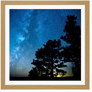 Artery8 BLM Wick Grand Canyon-Parashant Monument Stars Milky Way Square Wooden Framed Wall Art Print Picture 16X16 Inch Artery8 BLM Wick Grand Canyon-Parashant Monument Stars Milky Way Square Wooden Framed Wall Art Print Picture 16X16 Inch