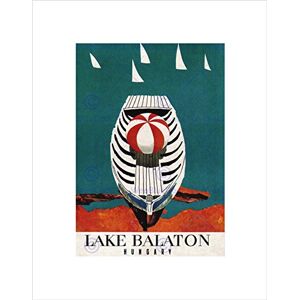 Wee Blue Coo TRAVEL LAKE BALATON HUNGARY BOAT SAILS BLACK FRAMED ART PRINT PICTURE B12X7856 Wee Blue Coo TRAVEL LAKE BALATON HUNGARY BOAT SAILS BLACK FRAMED ART PRINT PICTURE B12X7856