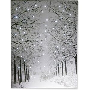 Clever Creations Snowy Winter Path Light Up Poster Sparkling Canvas Wall Art with Bright LED Lighting 15.75" x 11.75" Perfect Size for Home, Living Room, Office or Classroom Battery Powered Clever Creations Snowy Winter Path Light Up Poster Sparkling Canvas Wall Art with Bright LED Lighting 15.75" x 11.75" Perfect Size for Home, Living Room, Office or Classroom Battery Powered