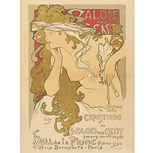 Artery8 Mucha Salon Des Cent 20th Exhibition Advert Large Wall Art Poster Print Thick Paper 18X24 Inch Artery8 Mucha Salon Des Cent 20th Exhibition Advert Large Wall Art Poster Print Thick Paper 18X24 Inch