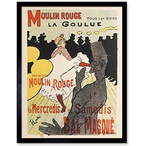 Artery8 Toulouse-Lautrec Dancer La Goulue Moulin Rouge Advert Art Print Framed Poster Wall Decor 12x16 inch Artery8 Toulouse-Lautrec Dancer La Goulue Moulin Rouge Advert Art Print Framed Poster Wall Decor 12x16 inch