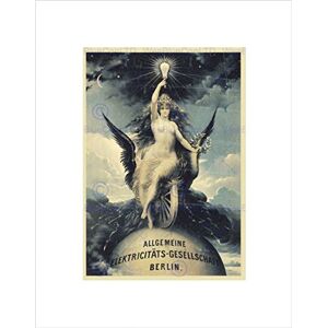 Wee Blue Coo Advert Electricity Company General Berlin Germany Wall Art Print Wee Blue Coo Advert Electricity Company General Berlin Germany Wall Art Print