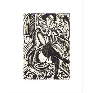 Wee Blue Coo Ernst Ludwig Kirchner German Woman Tying Her Shoe Wall Art Print Wee Blue Coo Ernst Ludwig Kirchner German Woman Tying Her Shoe Wall Art Print
