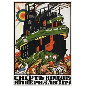 Wee Blue Coo Soviet Union Death To Imperialism Communism Ad Picture Wall Art Print Wee Blue Coo Soviet Union Death To Imperialism Communism Ad Picture Wall Art Print