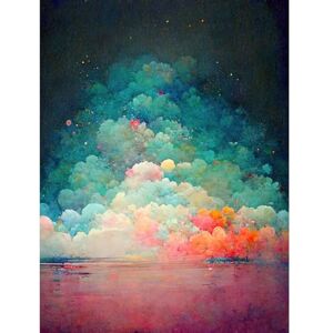 Doppelganger33 LTD Beach Sunset in Bubble Clouds Dreamy Surreal Abstract Large Wall Art Poster Print Thick Paper 18X24 inch Doppelganger33 LTD Beach Sunset in Bubble Clouds Dreamy Surreal Abstract Large Wall Art Poster Print Thick Paper 18X24 inch