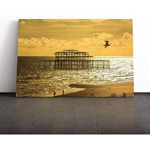 Big Box Art Canvas Print Wall Art Brighton West Pier Beach Seascape Sunset Mounted & Stretched Box Frame Picture Home Decor for Kitchen, Living Room, Bedroom, Hallway, Multi-Colour, 24x16 Inch Big Box Art Canvas Print Wall Art Brighton West Pier Beach Seascape Sunset Mounted & Stretched Box Frame Picture Home Decor for Kitchen, Living Room, Bedroom, Hallway, Multi-Colour, 24x16 Inch