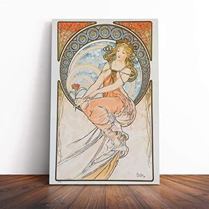 Big Box Art Canvas Print Wall Art Alphonse Mucha Piece (6) Mounted and Stretched Box Frame Picture Home Decor for Kitchen, Living, Dining Room, Bedroom, Hallway, Multi-Colour, 20x14 Inch Big Box Art Canvas Print Wall Art Alphonse Mucha Piece (6) Mounted and Stretched Box Frame Picture Home Decor for Kitchen, Living, Dining Room, Bedroom, Hallway, Multi-Colour, 20x14 Inch