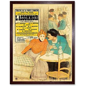 Wee Blue Coo Advert Theatre Stage Play L'Assommoir Zola France Cafe Art Print Framed Poster Wall Decor 12X16 Inch Wee Blue Coo Advert Theatre Stage Play L'Assommoir Zola France Cafe Art Print Framed Poster Wall Decor 12X16 Inch