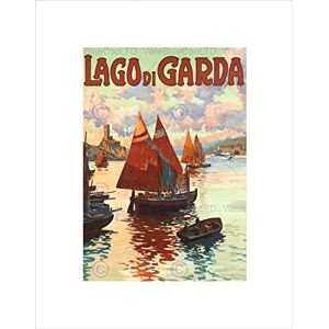 Wee Blue Coo TRAVEL SHIPS HARBOUR COAST LAGO DI GARDA LAKE ITALY FRAMED ART PRINT B12X7875 Wee Blue Coo TRAVEL SHIPS HARBOUR COAST LAGO DI GARDA LAKE ITALY FRAMED ART PRINT B12X7875