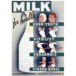 Wee Blue Coo Vintage Ad Milk Health Cleveland Ohio USA Teeth Bones Wall Art Print Wee Blue Coo Vintage Ad Milk Health Cleveland Ohio USA Teeth Bones Wall Art Print