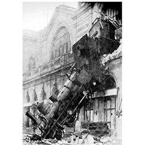 Wee Blue Coo Travel Memorabilia Train Crash Montparnasse Paris Picture Wall Art Print Wee Blue Coo Travel Memorabilia Train Crash Montparnasse Paris Picture Wall Art Print