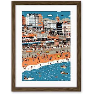 Artery8 Brighton Beach and Palace Pier Modern Abstract Artwork Framed Wall Art Print 18X24 Inch Artery8 Brighton Beach and Palace Pier Modern Abstract Artwork Framed Wall Art Print 18X24 Inch