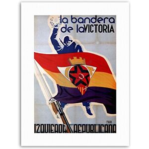Wee Blue Coo Spanish Civil Republican Flag Spain Vintage Military Canvas Art Print Wee Blue Coo Spanish Civil Republican Flag Spain Vintage Military Canvas Art Print