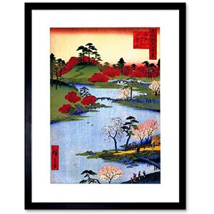 Wee Blue Coo Painting Japanese Woodblock Colourful Trees River Picture Framed Wall Art Print Wee Blue Coo Painting Japanese Woodblock Colourful Trees River Picture Framed Wall Art Print