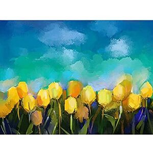 Wee Blue Coo Flower Yellow Tulips Painting Unframed Art Print Poster Wall Decor 12x16 inch Wee Blue Coo Flower Yellow Tulips Painting Unframed Art Print Poster Wall Decor 12x16 inch