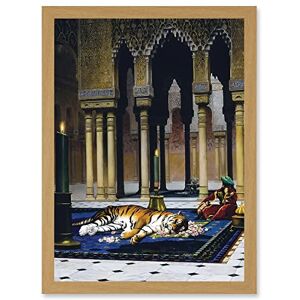 Artery8 Gerome Grief Of The Pasha Mourning Tiger Painting Artwork Framed Wall Art Print A4 Artery8 Gerome Grief Of The Pasha Mourning Tiger Painting Artwork Framed Wall Art Print A4