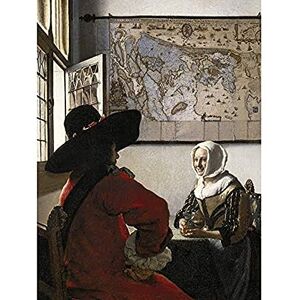 Fine Art Prints Vermeer Officer Laughing Girl Painting Art Print Canvas Premium Wall Decor Poster Mural Fine Art Prints Vermeer Officer Laughing Girl Painting Art Print Canvas Premium Wall Decor Poster Mural