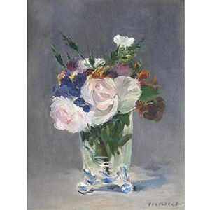 Wee Blue Coo Edouard Manet French Flowers Crystal Vase Old Painting Art Print Poster Wall Decor 12X16 Inch Wee Blue Coo Edouard Manet French Flowers Crystal Vase Old Painting Art Print Poster Wall Decor 12X16 Inch
