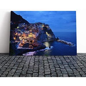 Big Box Art Canvas Print Wall Art Landscape Cinque Terre Italy (2) Mounted and Stretched Box Frame Picture Home Decor for Kitchen, Living Room, Bedroom, Hallway, Multi-Colour, 30x20 Inch Big Box Art Canvas Print Wall Art Landscape Cinque Terre Italy (2) Mounted and Stretched Box Frame Picture Home Decor for Kitchen, Living Room, Bedroom, Hallway, Multi-Colour, 30x20 Inch