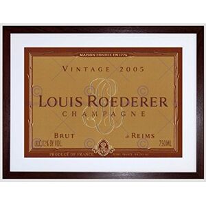 Wee Blue Coo Drink Alcohol Bottle Label Champagne France Framed Wall Art Print Wee Blue Coo Drink Alcohol Bottle Label Champagne France Framed Wall Art Print