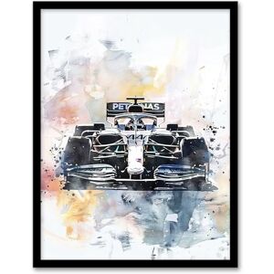 Artery8 Racing Modern Watercolour Race Car Track Shot Living Room Artwork Framed Wall Art Print A4 Artery8 Racing Modern Watercolour Race Car Track Shot Living Room Artwork Framed Wall Art Print A4