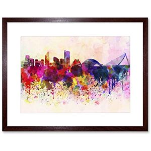Wee Blue Coo Painting Cityscape Paint Splash Skyline Valencia Framed Wall Art Print Wee Blue Coo Painting Cityscape Paint Splash Skyline Valencia Framed Wall Art Print