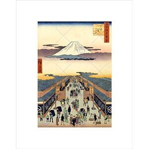 Wee Blue Coo PAINTING JAPANESE WOODBLOCK MARKET PLACE NEW BLACK FRAMED ART PRINT B12X10820 Wee Blue Coo PAINTING JAPANESE WOODBLOCK MARKET PLACE NEW BLACK FRAMED ART PRINT B12X10820