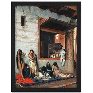 Fine Art Prints Gerome Slave Market Women Painting Large Framed Art Print Poster Wall Decor 18x24 in Fine Art Prints Gerome Slave Market Women Painting Large Framed Art Print Poster Wall Decor 18x24 in