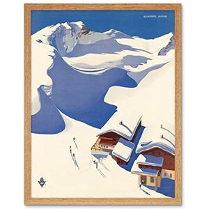Wee Blue Coo Travel Winter Sport Snow Ski Chalet Alps Austria Art Print Framed Poster Wall Decor 12X16 Inch Wee Blue Coo Travel Winter Sport Snow Ski Chalet Alps Austria Art Print Framed Poster Wall Decor 12X16 Inch
