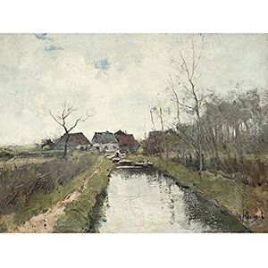 Artery8 Anton Mauve Cottage To A Ditch Farm Painting Unframed Wall Art Print Poster Home Decor Premium Artery8 Anton Mauve Cottage To A Ditch Farm Painting Unframed Wall Art Print Poster Home Decor Premium