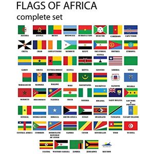 Wee Blue Coo Flags Africa Set African Nations Art Print Poster Wall Decor 12X16 Inch Wee Blue Coo Flags Africa Set African Nations Art Print Poster Wall Decor 12X16 Inch