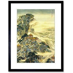 Wee Blue Coo PAINTING PENGLAI MYTHICAL ISLAND CHINESE FRAMED ART PRINT POSTER F97X12360 Wee Blue Coo PAINTING PENGLAI MYTHICAL ISLAND CHINESE FRAMED ART PRINT POSTER F97X12360