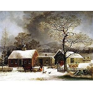 Fine Art Prints Durrie Winter Scene New Haven Connecticut Pretty Painting Unframed Wall Art Print Poster Home Decor Premium Fine Art Prints Durrie Winter Scene New Haven Connecticut Pretty Painting Unframed Wall Art Print Poster Home Decor Premium
